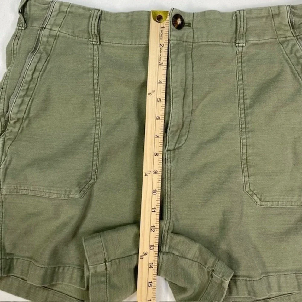 Faherty Brand Olive Green Utility Patch Pocket Shorts Mens 32 WBS2304FTG Stretch